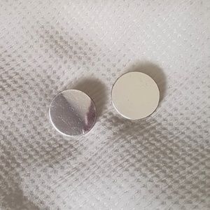 OAK + FORT silver circle earrings